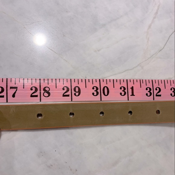 Banana Republic orange snakeskin embossed belt 3/4” wide size 29/30 - Picture 7 of 7